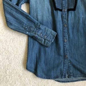 Free People Chambray / Denim Shirt